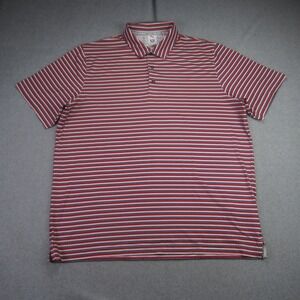Puma Polo Shirt Mens XL Red White Blue Stripes Stars USA Volition‎ America Golf